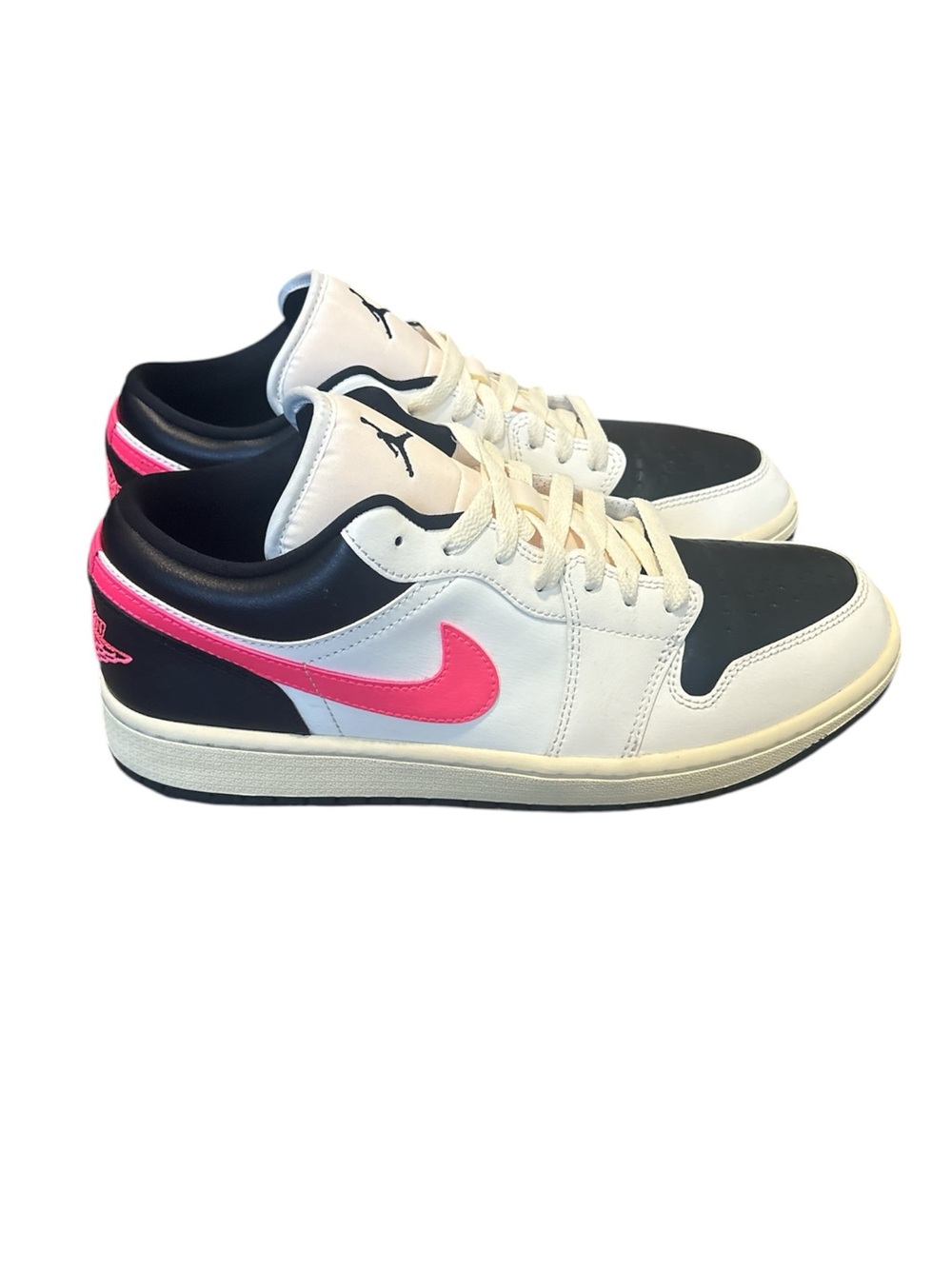Jordan 1 Low Pale Ivory Black Muslin Racer Pink Women's Size 11
